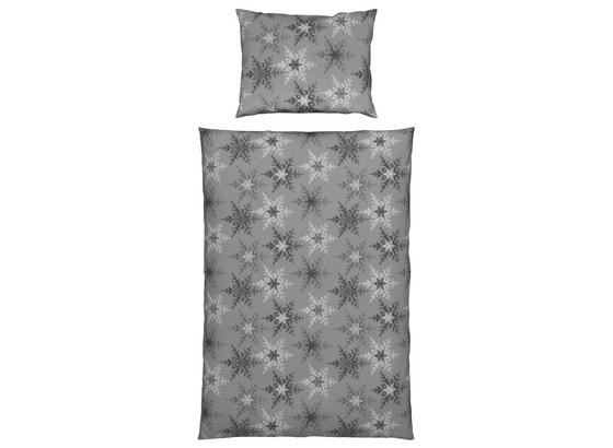 Bettwäsche Snowflake - Weiß/Grau, KONVENTIONELL, Textil - Ombra Bettwäsche Snowflake - Weiß/Grau, KONVENTIONELL, Textil - Ombra