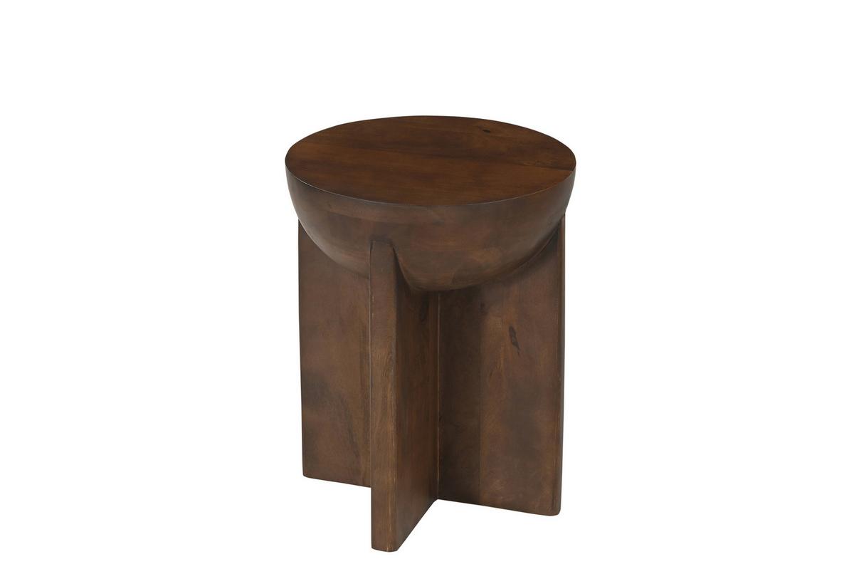 Beistelltisch Braun B: 40 cm - Braun, Design, Holz (40/40/50cm) - MID.YOU