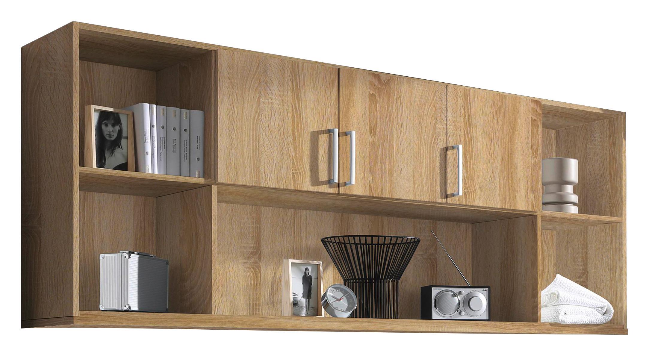 Bettüberbauregal für Klappbett B: 214cm Albero, Eiche Dekor - Eichefarben, KONVENTIONELL, Holzwerkstoff (214/82/40cm) - Rauch Möbel