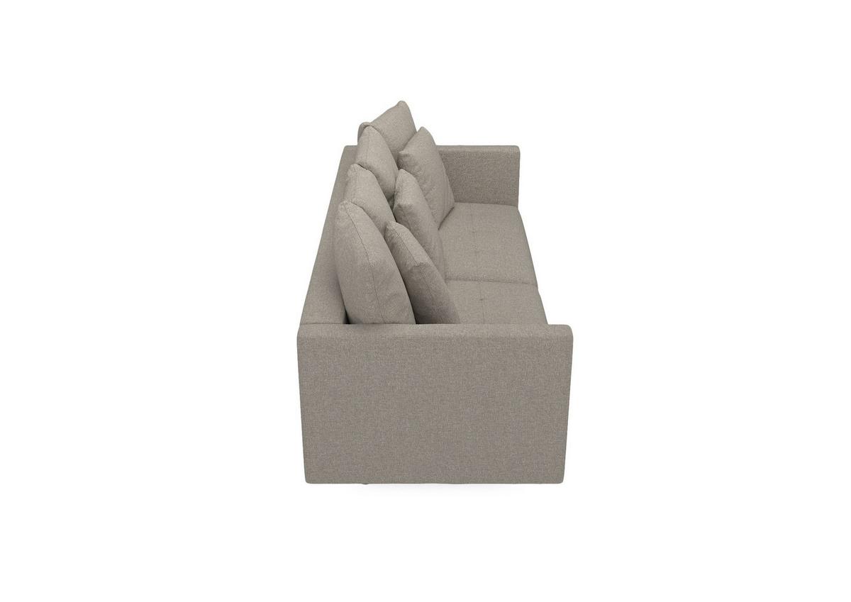 3-Sitzer-Sofa Mit Schlaffunktion Sofia B: 223 cm - Beige, Design, Textil (223/96/95cm) - MID.YOU