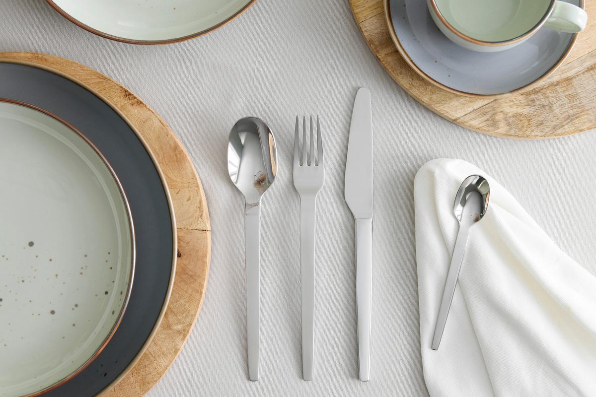 Sada příborů THI - barvy stříbra, Moderní, kov - Mömax