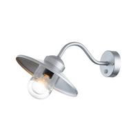 AUSSENWANDLEUCHTE KLAMPENBORG-PIR-SIL - Silberfarben, KONVENTIONELL, Glas/Metall (42/27.5/25,5cm) - Elstead Lighting