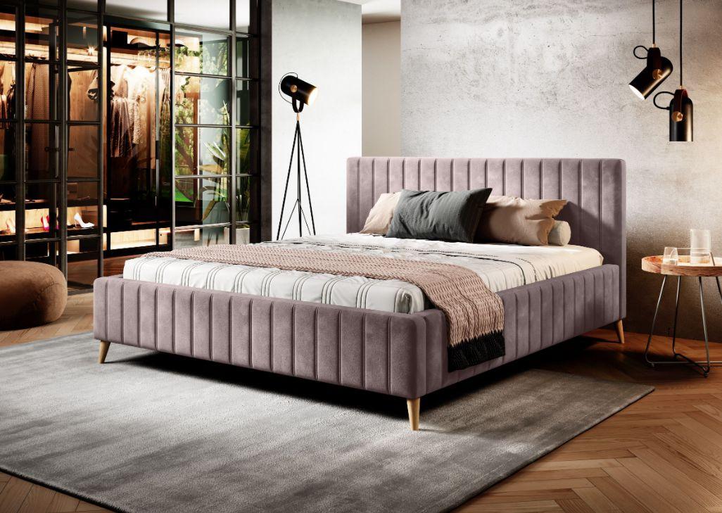Čalouněná Postel Tamina S Roštem 160x200cm - Design (160/200cm)