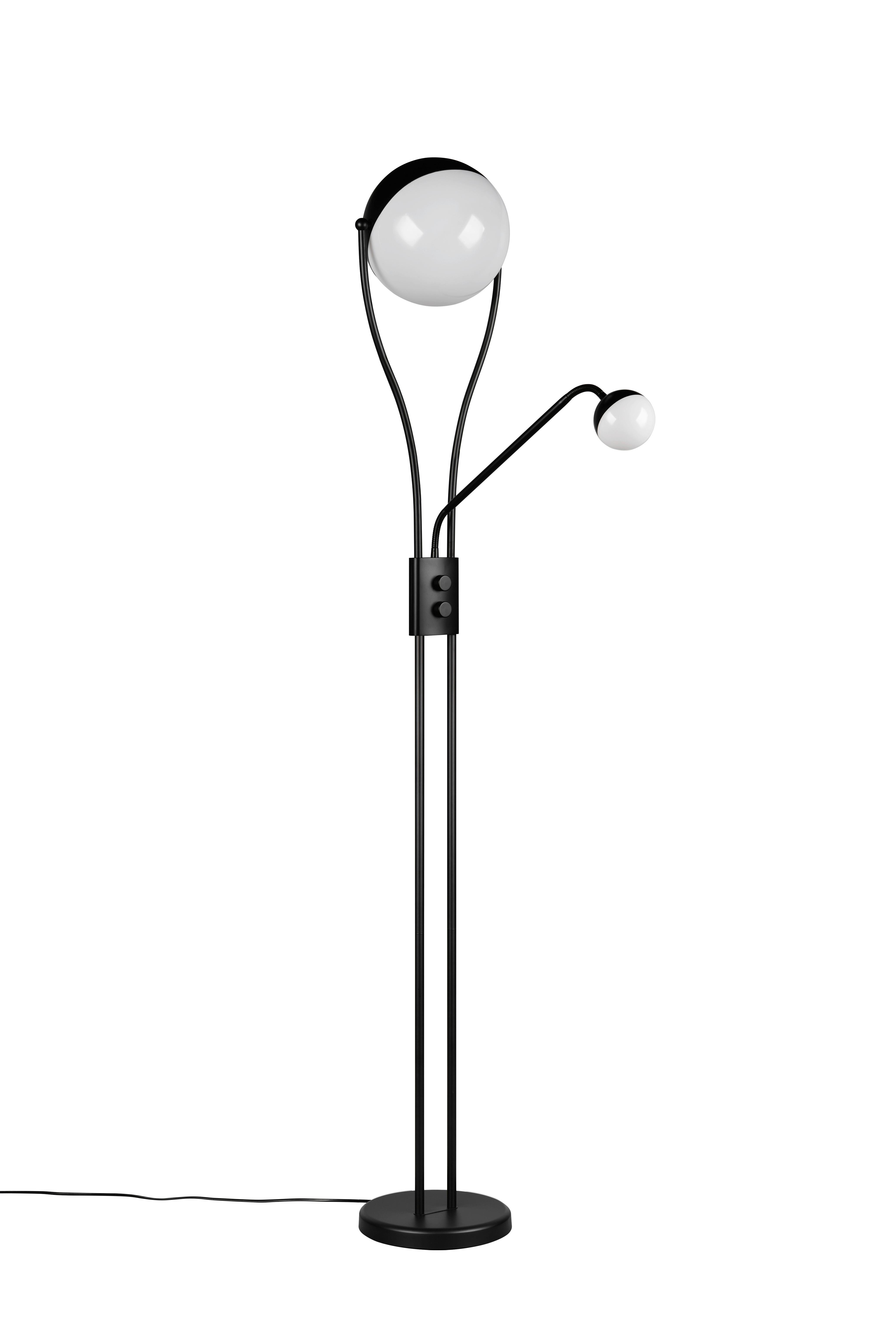 LED-Stehleuchte 478310232 Chris - Schwarz/Weiß, Design, Kunststoff/Metall (30/180cm) - Trio Leuchten