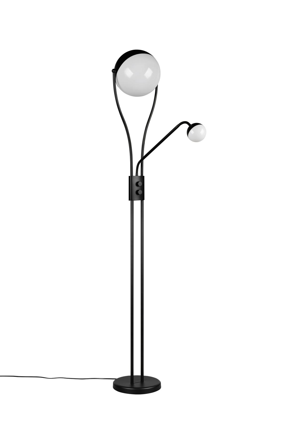 LED-Stehleuchte 478310232 Chris - Schwarz/Weiß, Design, Kunststoff/Metall (30/180cm) - Trio Leuchten