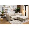 Ecksofa Vivaldi Beige S: 240x201 cm - Beige/Schwarz, Design, Textil (240/201cm) - MID.YOU