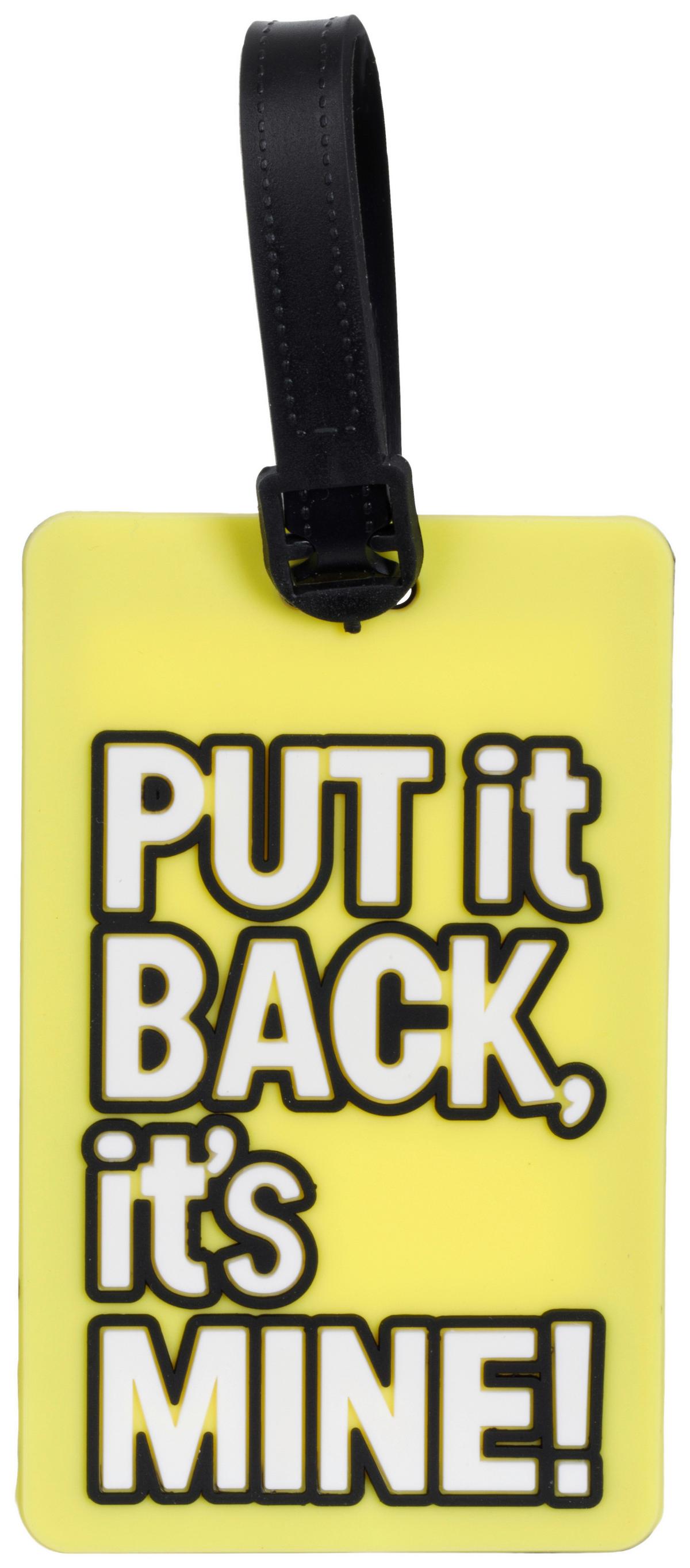 Bőrönd Jelölő Celine - sárga/fekete, Konventionell, műanyag (6,5/10,5/0,5cm) - Ondega