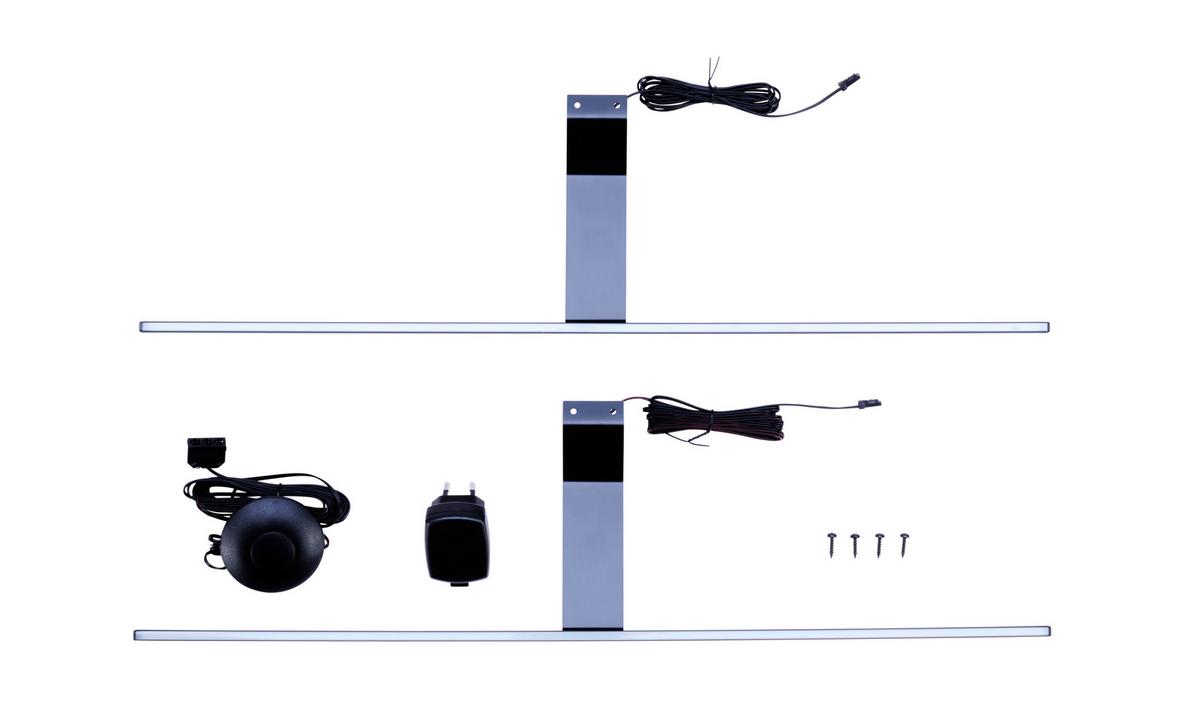 Ráépíthető Lámpa Szett Slimline - fekete, Modern (60cm)