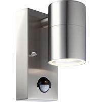 Led Außenleuchte Mit Bewegungsmelder 5 Watt - Klar/Edelstahlfarben, Design, Glas/Metall (7/11/15cm) - Globo