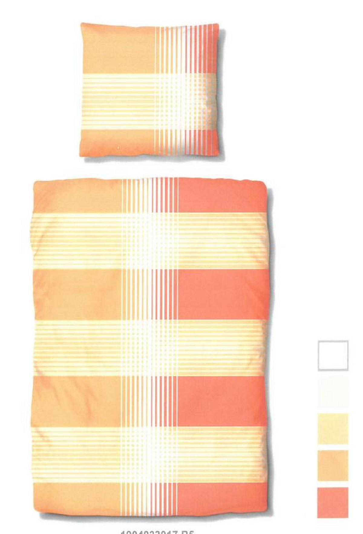 Ágyneműhuzat-garnitúra Enja - piros/narancs, Modern, textil (140/200cm) - Luca Bessoni