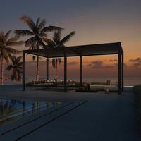 Pergola Deluxe 600x300cm Wetterfest, Elektrisch - Anthrazit, Basics, Metall (600/255/300cm) - Gardenson