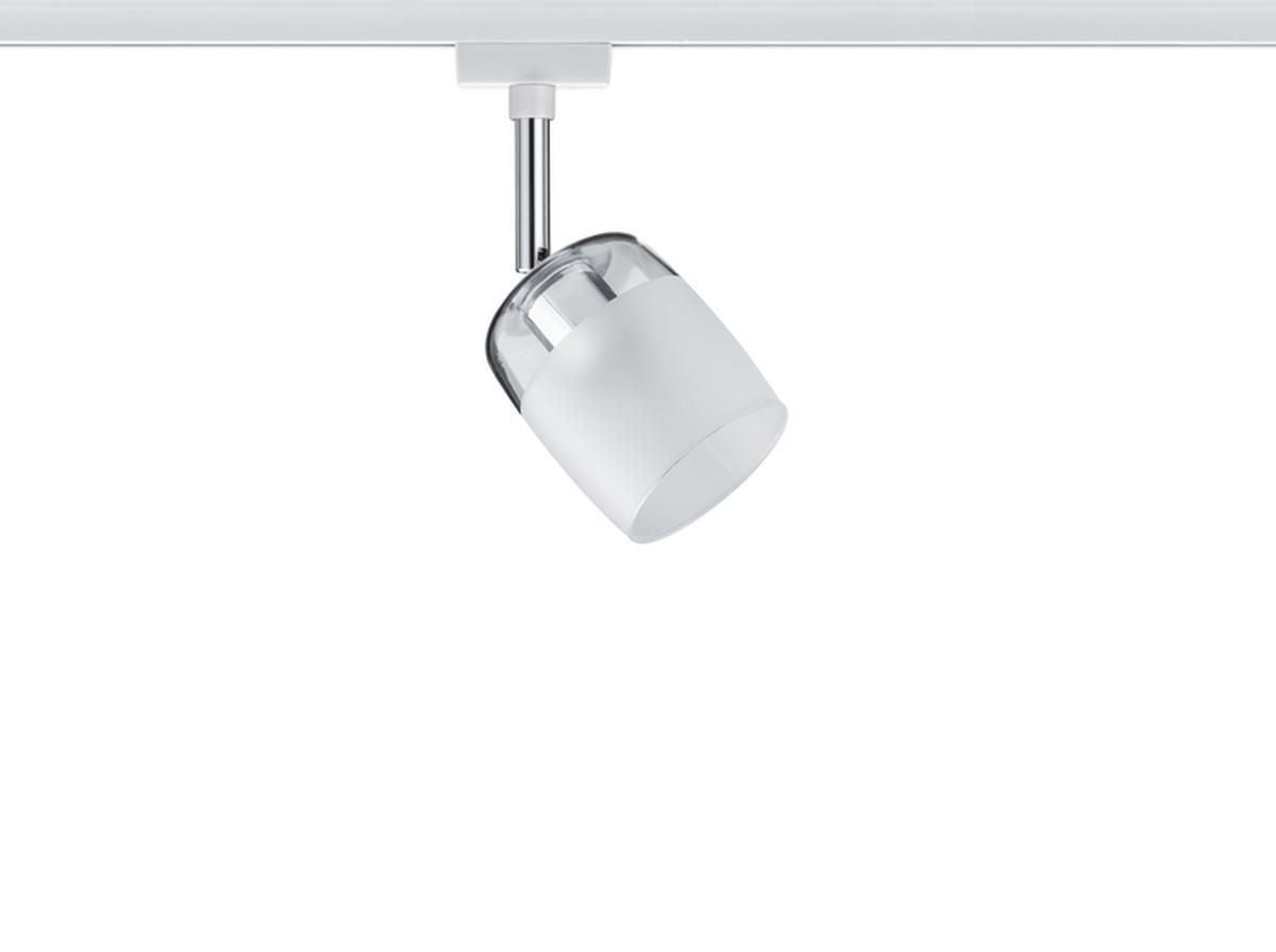 Schienensystem Urail Strahler 95343 Spotkopf Schwenkbar - Weiß, Design, Glas/Metall (7,4/12,8/11,5cm) - Paulmann