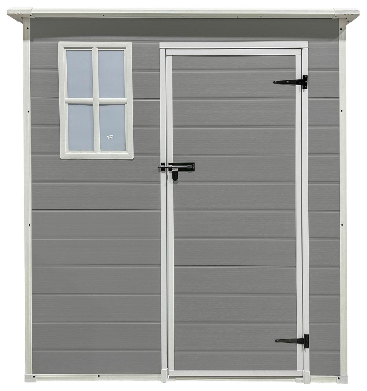 Gartenhaus Brest - Grau, MODERN, Kunststoff/Metall (181/197/181cm) - Beldano