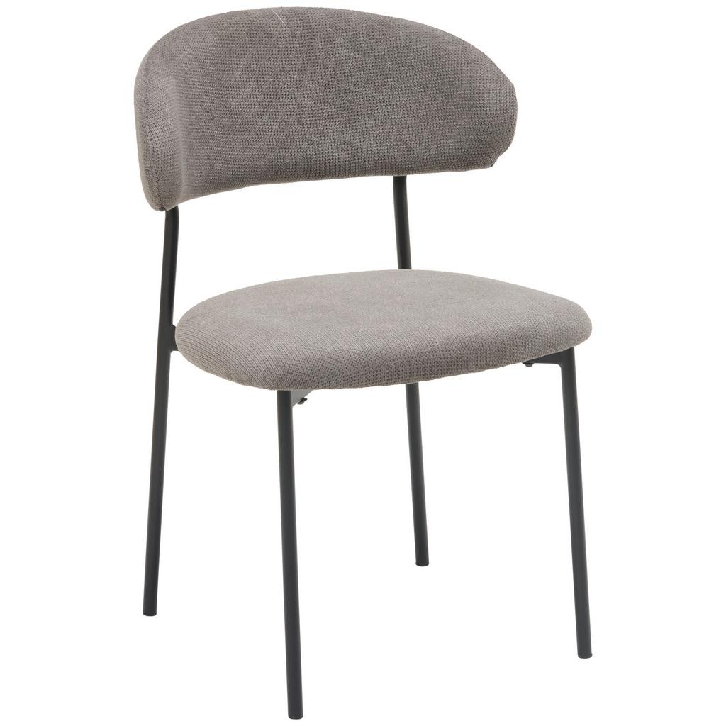 Vierfußstuhl Fenja Webstoff Grau, B: 53 Cm