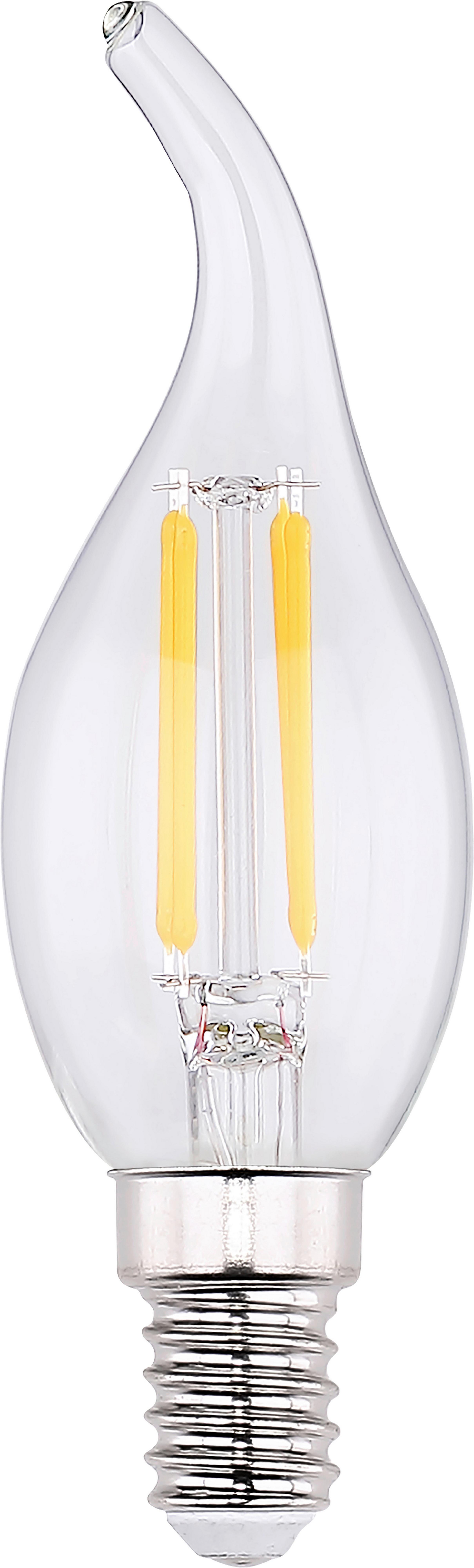 LED žárovka 10584-3 max. 4 Watt - čiré, sklo (3,5/11,8cm) - Mömax