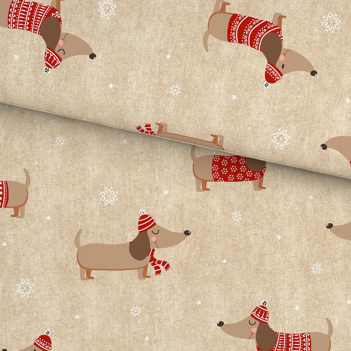 BETTWÄSCHE SANTA DACKEL - Beige, ROMANTIK / LANDHAUS, Textil - James Wood