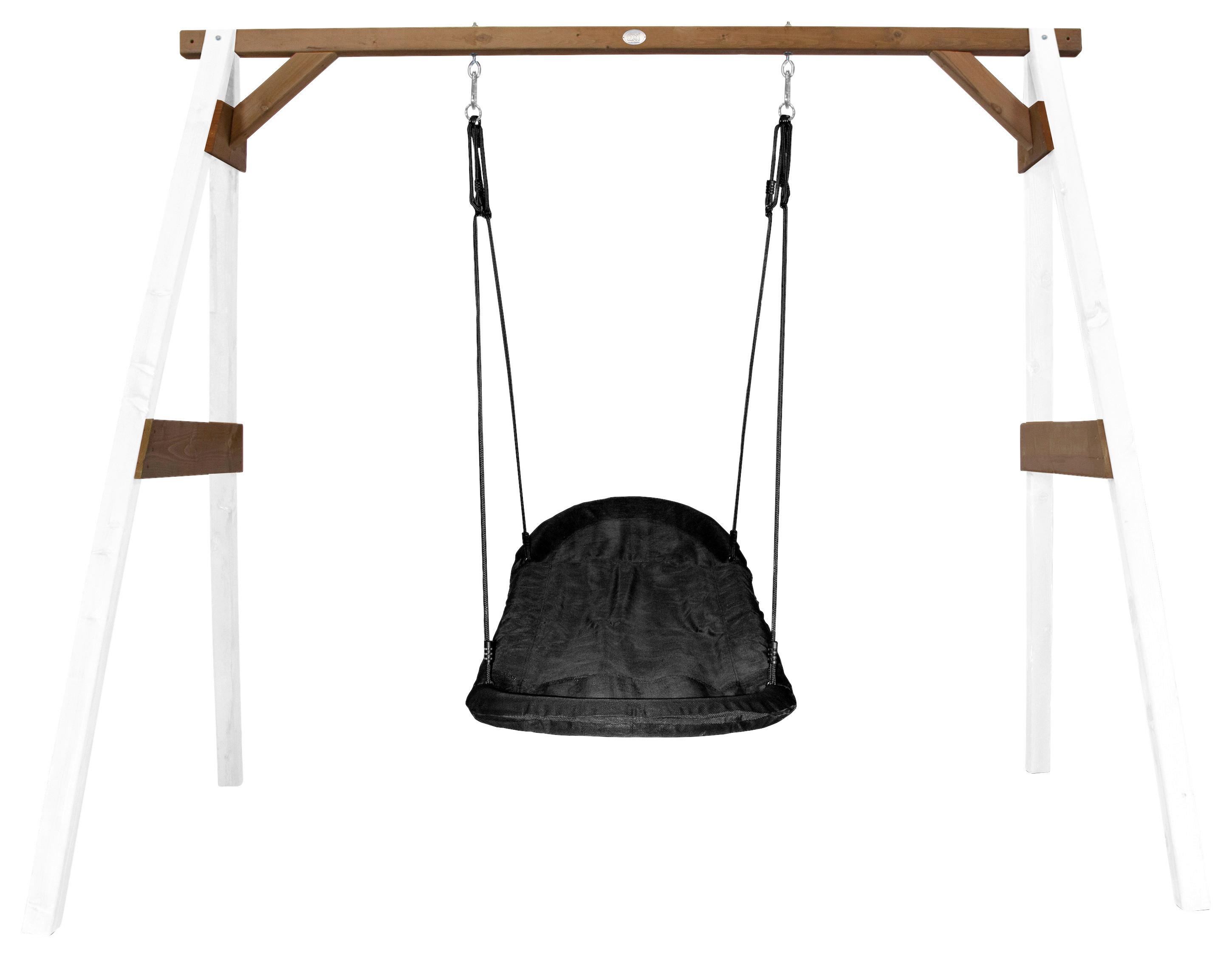 Nestschaukel A030.134.12 - Schwarz/Braun, KONVENTIONELL, Holz (254/207/160cm) - Ambia Garden