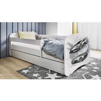 Kinder-/Juniorbett Babydreams Inkl. Matratze 80x160 - Birkefarben/Weiß, MODERN, Holz/Holzwerkstoff (80/160cm) - MID.YOU