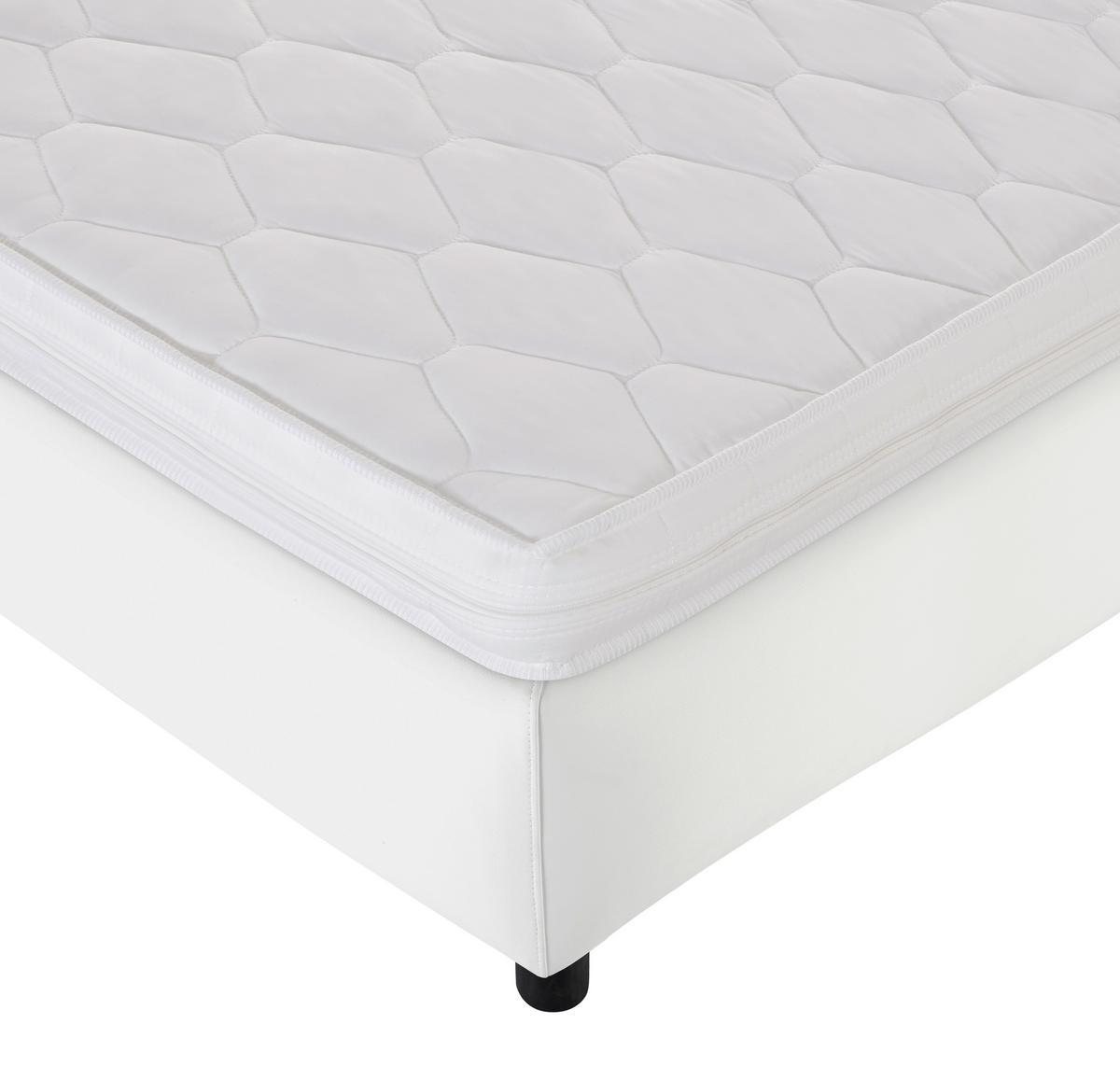 Kaltschaummatratze Caravan 90x190 cm H2 H: 10 cm - Weiß, Basics, Kunststoff/Textil (90/190cm) - P & B