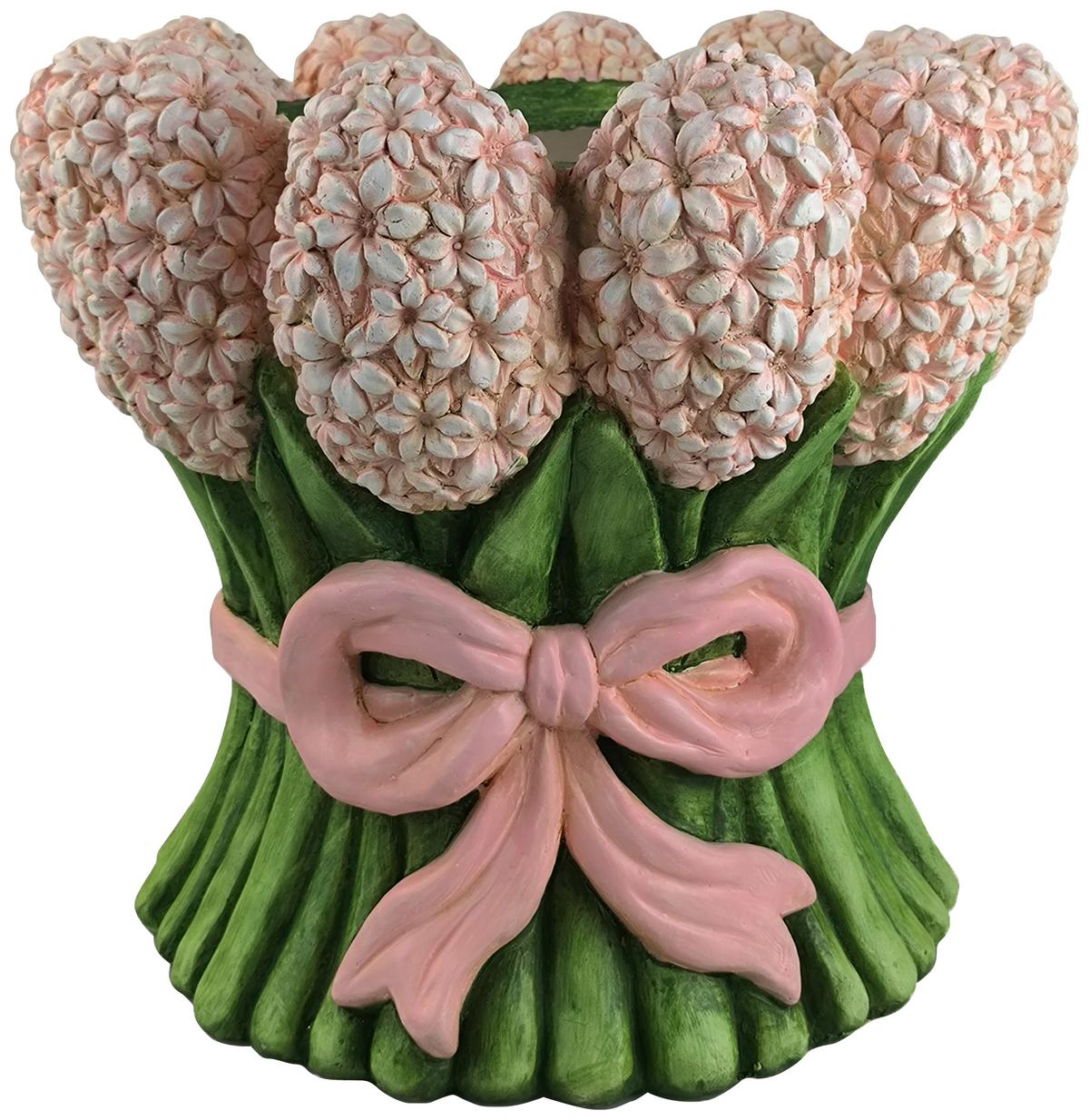 Pflanzentopf Theresa - Pink/Grün, KONVENTIONELL, Stein (34/31cm) - Luca Bessoni