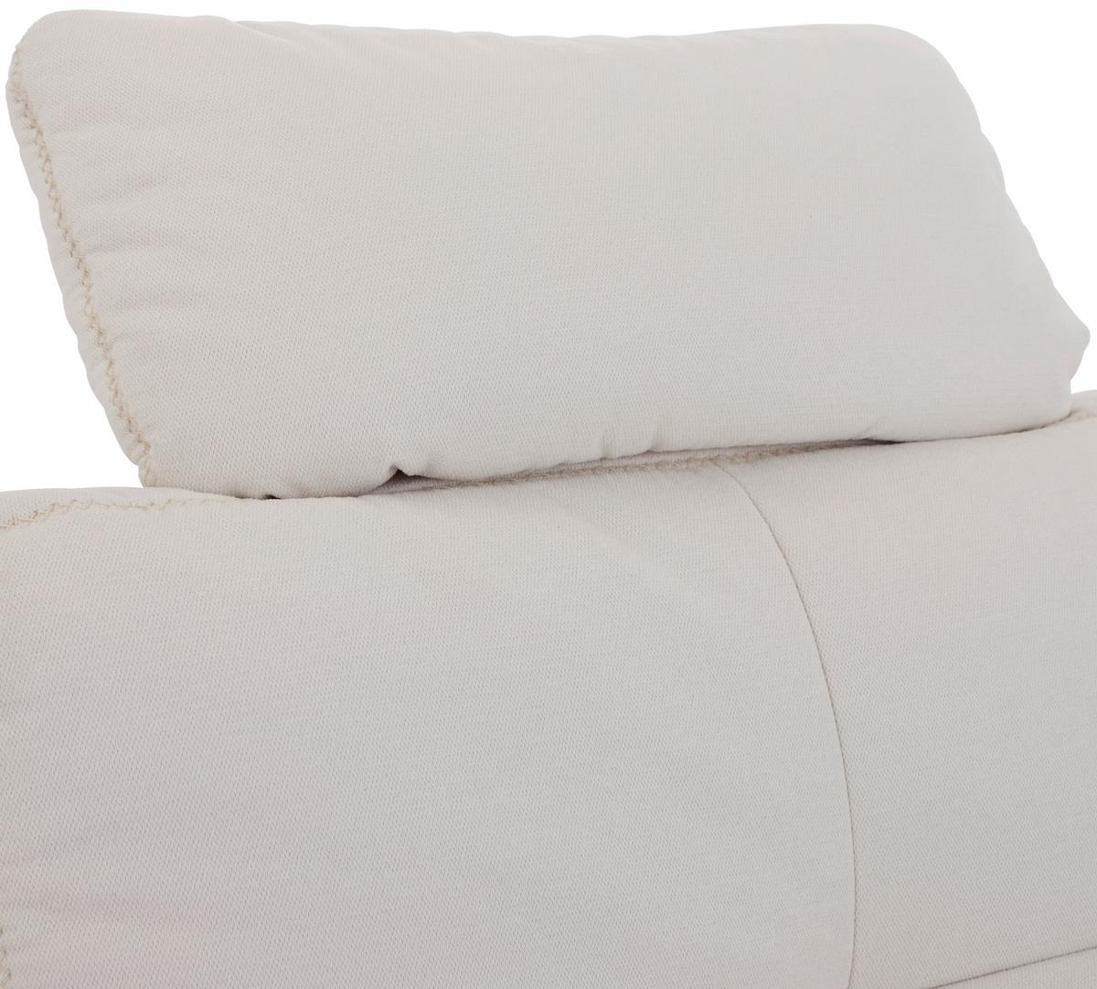 Ecksofa Varese Mit Bettkasten Naturfarben 239x164 Cm - Beige/Schwarz, KONVENTIONELL, Textil (239/164cm) - James Wood