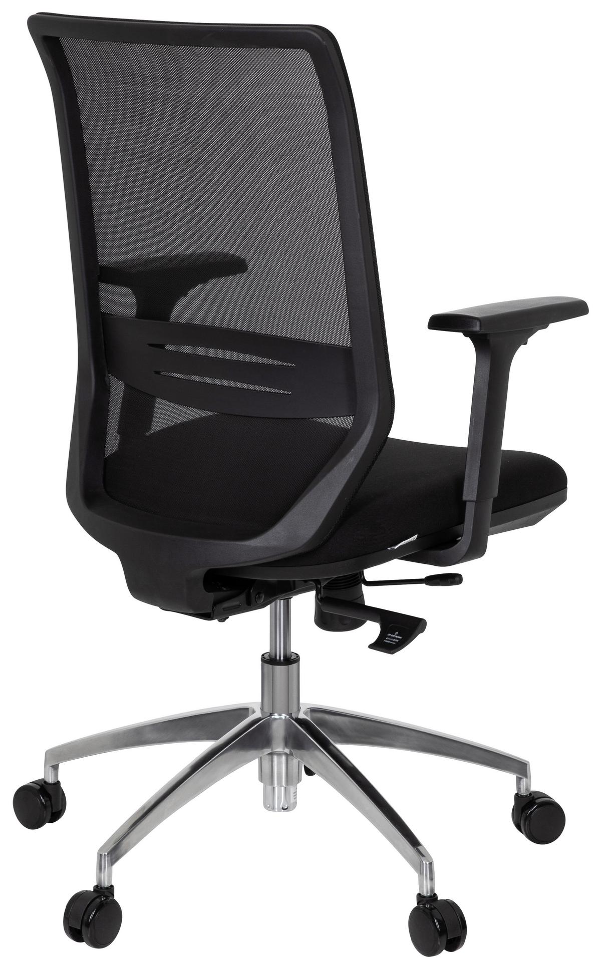 Drehstuhl Profondo Schwarz - Schwarz, MODERN, Kunststoff/Textil (60/110/61cm) - MID.YOU