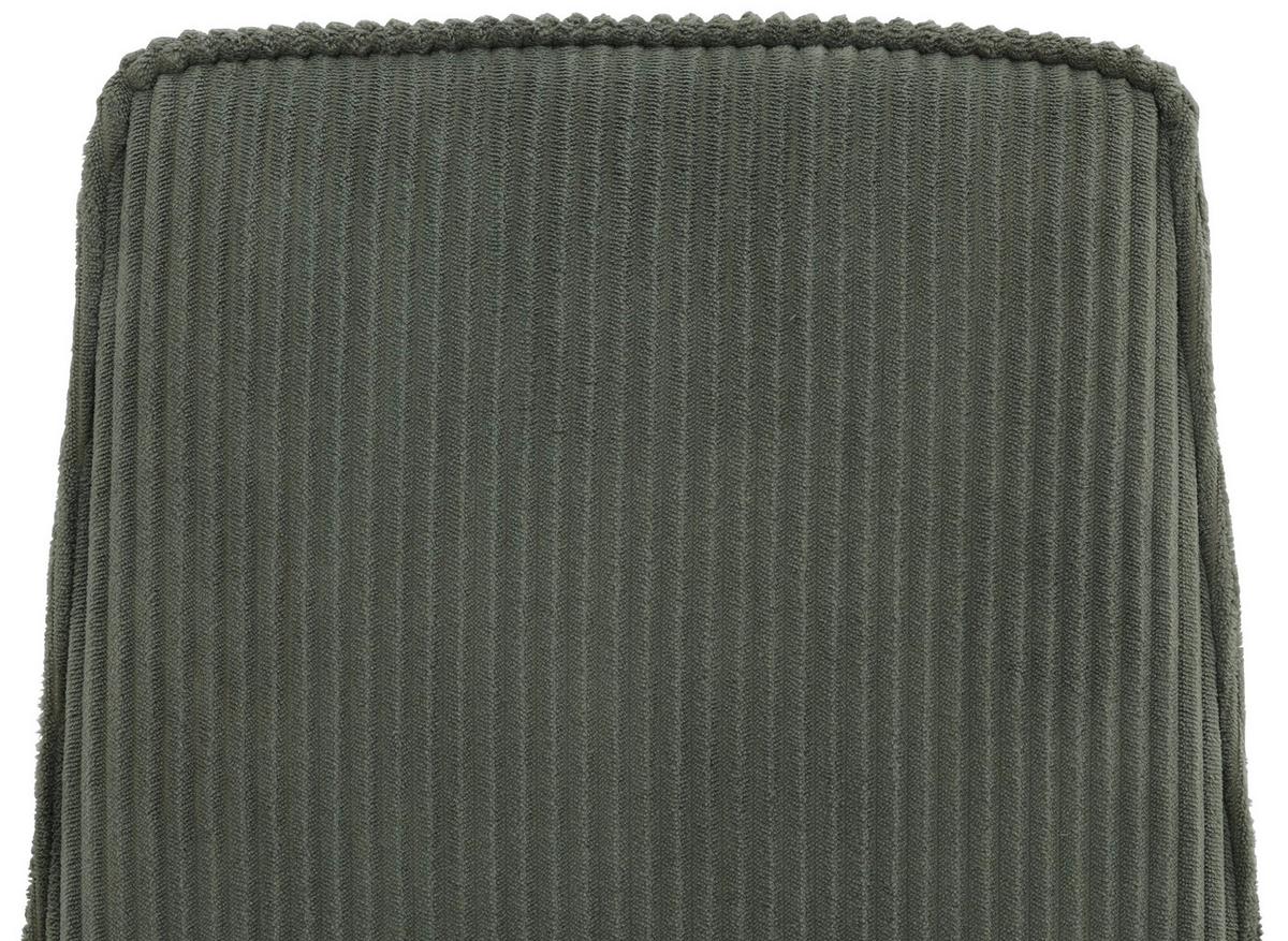 Vierfußstuhl Lorenzo Grün/Schwarz B: 47 cm - Schwarz/Grün, MODERN, Textil/Metall (47/91/61,5cm) - Livetastic