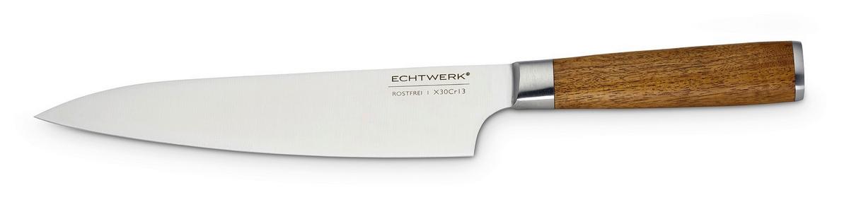 Messerblock Elija 2-Teilig B/H/T: ca. 35,8/41,5/3,5 cm - Braun, Trend, Holz/Metall (35,8/41,5/3,5cm) - Echtwerk