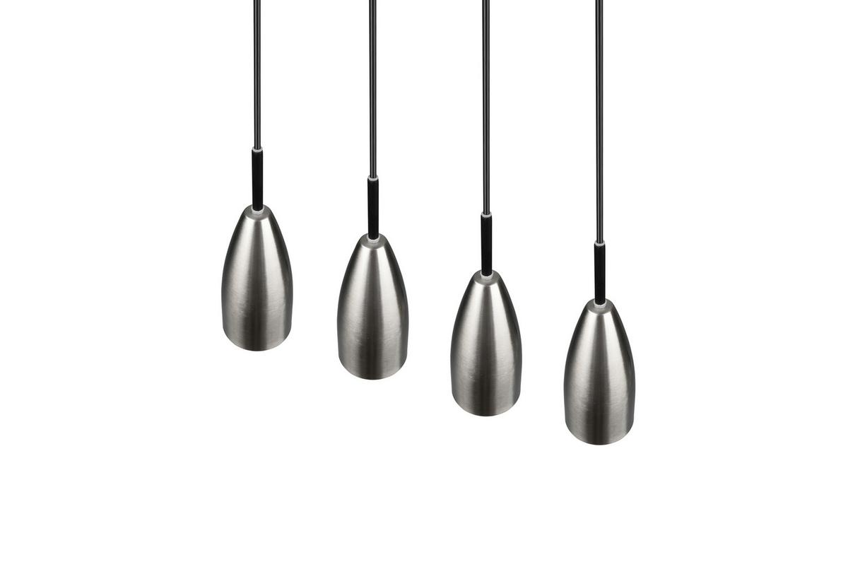 Pendelleuchte, Nickel 4flg. R30694007 Farin - Nickelfarben, Basics, Metall (58/150/9cm)