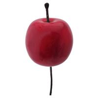 Weihnachtsdeko Apfelstecker Kunststoff Rot, H: 3,5 cm - Rot, KONVENTIONELL, Kunststoff (3,5cm)