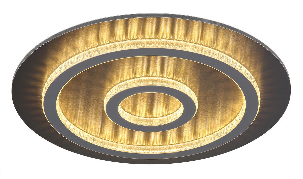 Led Mennyezeti Lámpa 48042-40a  Jayden - világosszürke/fekete, Design, műanyag/fém (45/5,5cm) - Globo