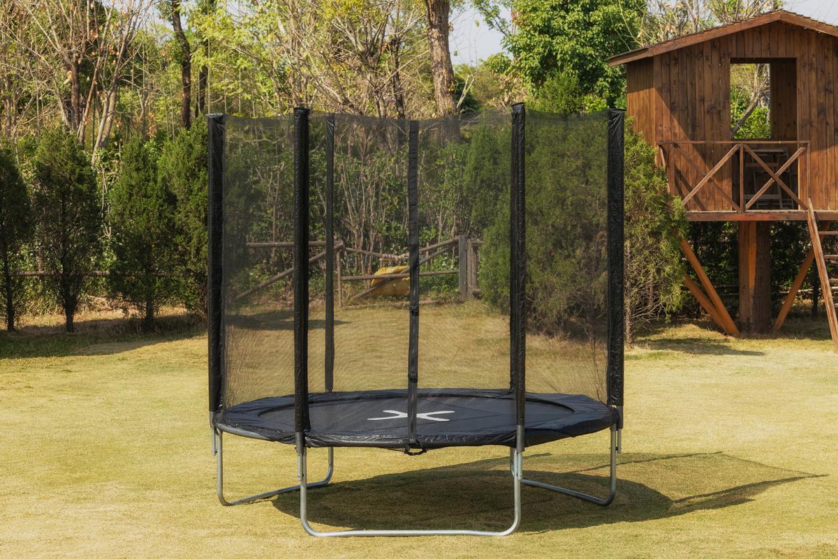 Trampolína P/V: 250/239 CM - čierna, Konventionell, kov/textil (250/239cm) - Mömax