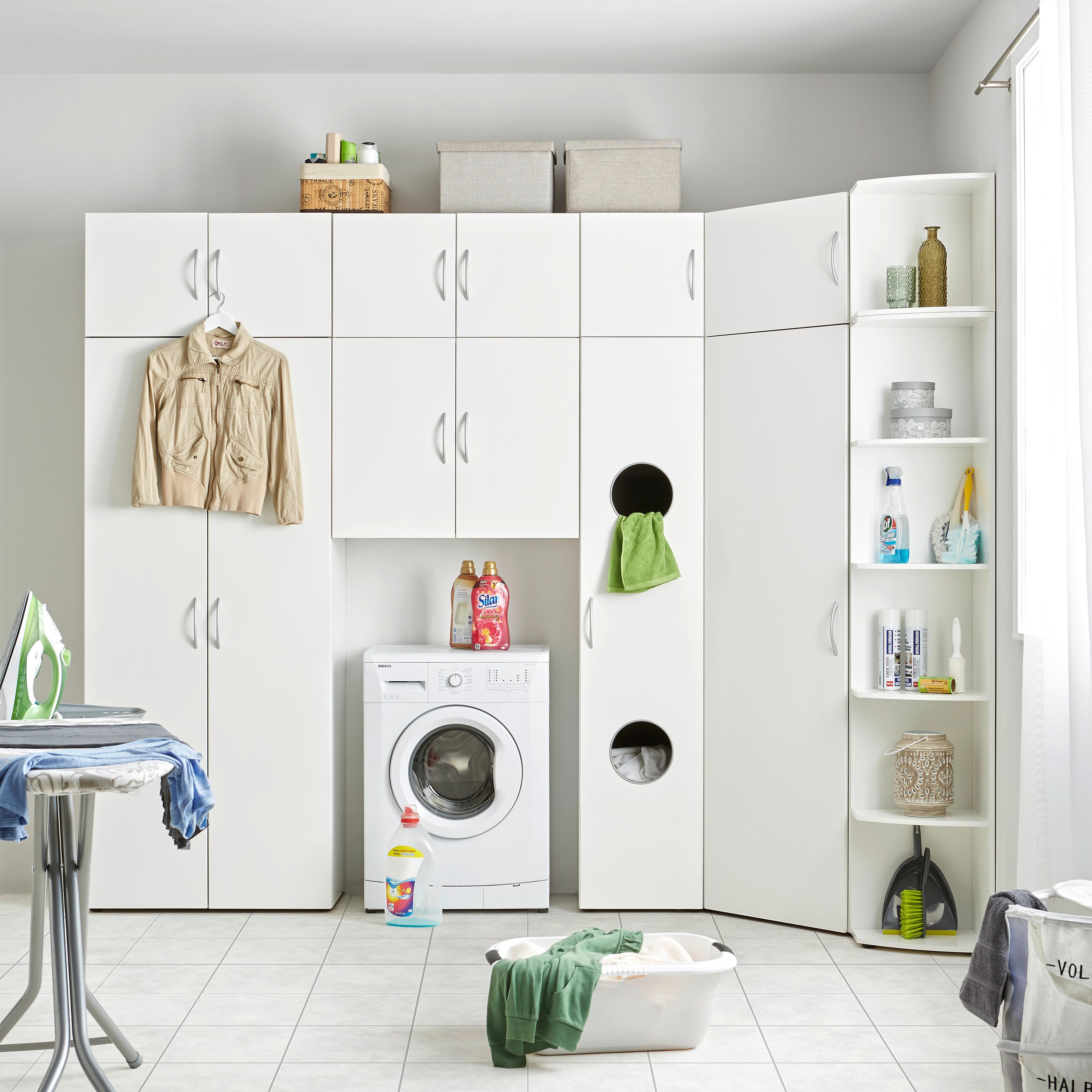 ZÁVESNÁ SKRINKA MRK - biela/hliníková, Konventionell, kompozitné drevo/plast (80/64/40cm) - Mömax