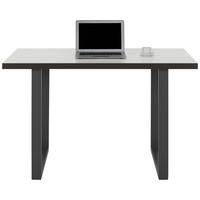Písací stôl KEFLAVIK -EXKLUSIV- - sivá/biela, Modern, kov/kompozitné drevo (120/74,1/75cm) - Mömax