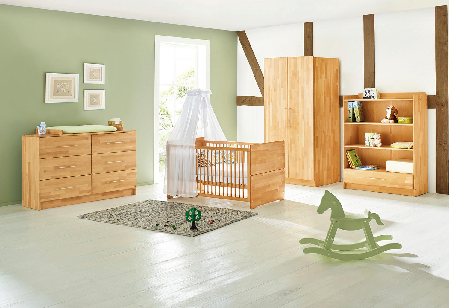 BABYZIMMER 102174X NATURA - Buchefarben, Natur, Holz - Pinolino