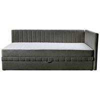Schlafsofa Roma - Schwarz/Grau, Design, Textil (212/83/99cm) - MID.YOU