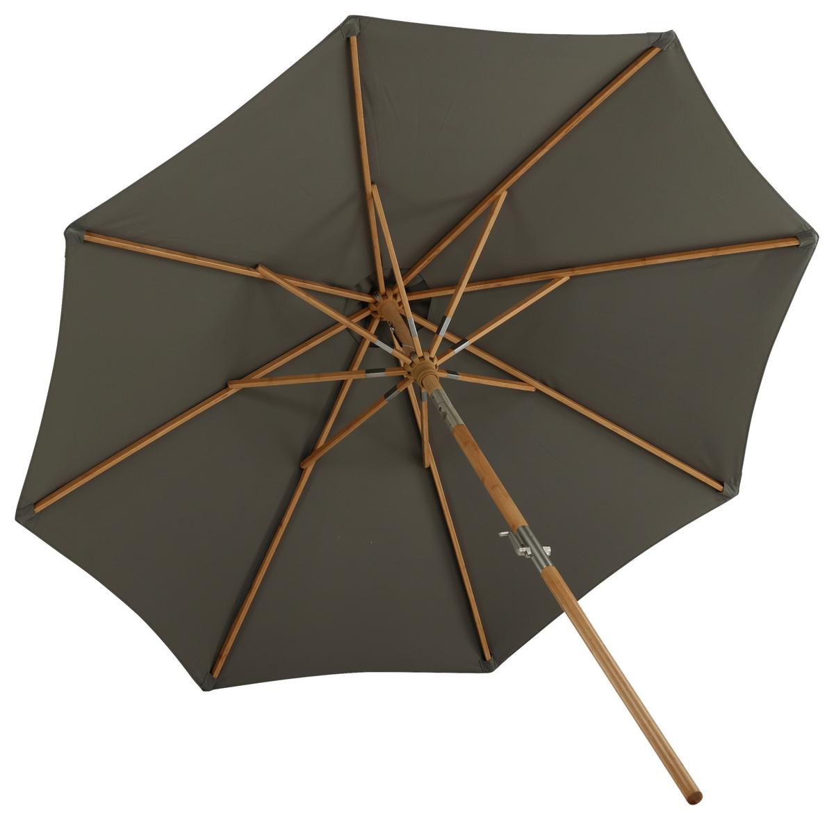Sonnenschirm Cerox L/B: 270x250 cm Grau - Grau, KONVENTIONELL (270/250cm) - Gardenson