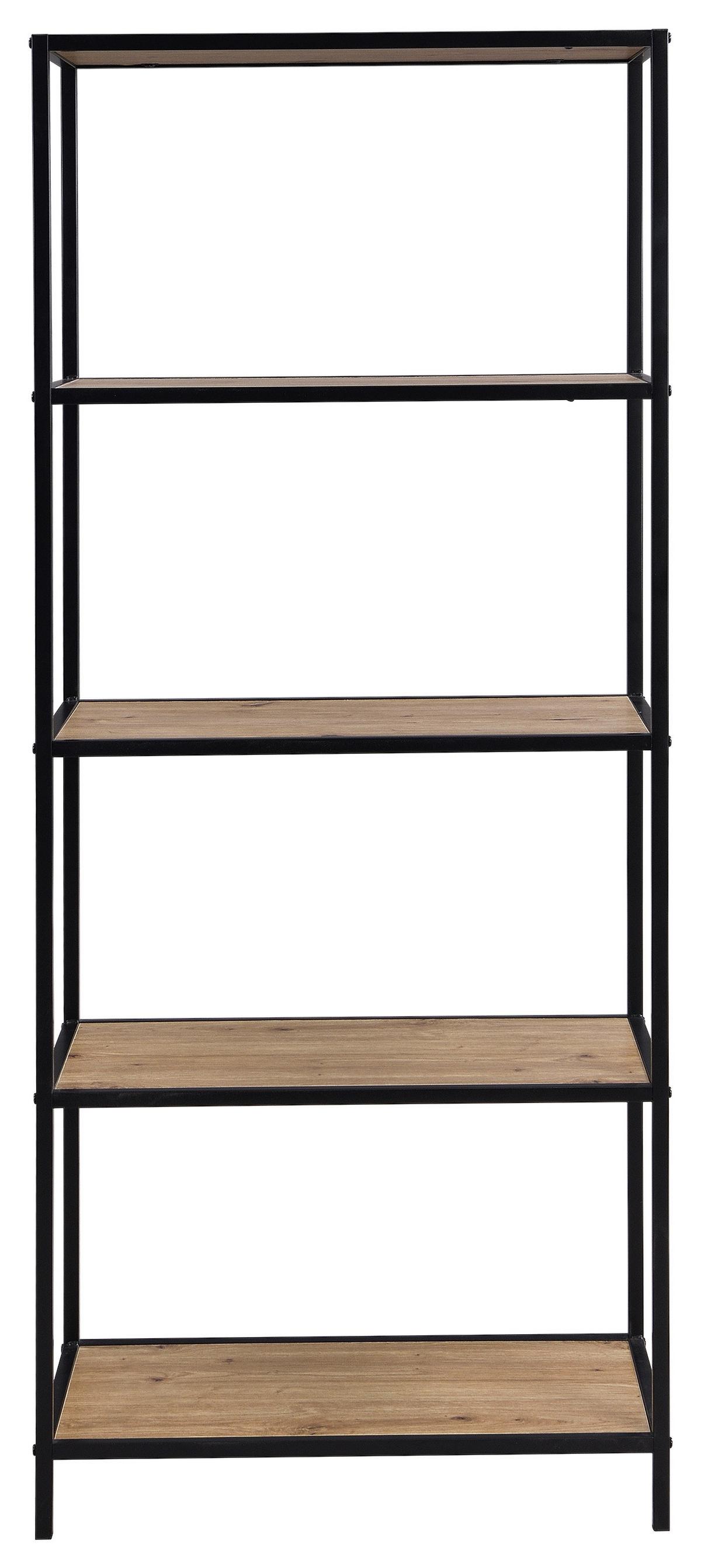 Regal Venedig - Schwarz/Eiche Artisan, MODERN, Holzwerkstoff/Metall (60/149/33cm)
