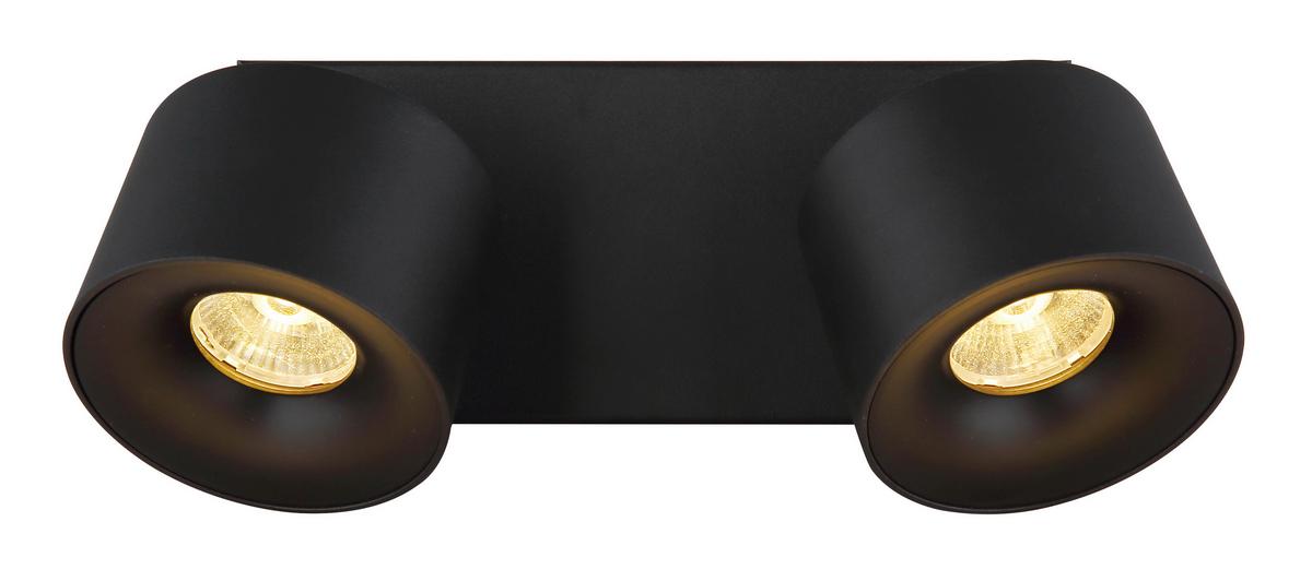 LED-Strahler 56961-2b - Transparent/Schwarz, Design, Kunststoff/Metall (20,5/7,2/12cm) - Globo