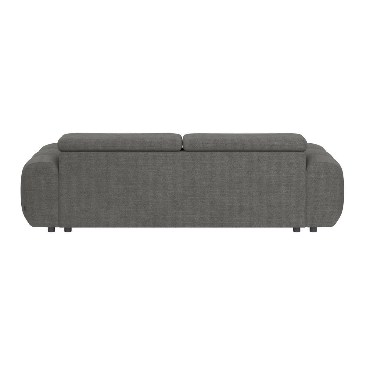 Bigsofa Bull Webstoff anthrazit, B: 248 cm - Anthrazit/Schwarz, Design, Textil (248/77-97/108cm) - Luca Bessoni