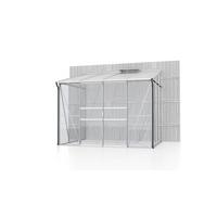 ANLEHN-GEWÄCHSHAUSBAUSATZ IDA 5200 ESG/HKP, ALU - Alufarben, Basics, Glas/Metall (262/221/201cm)