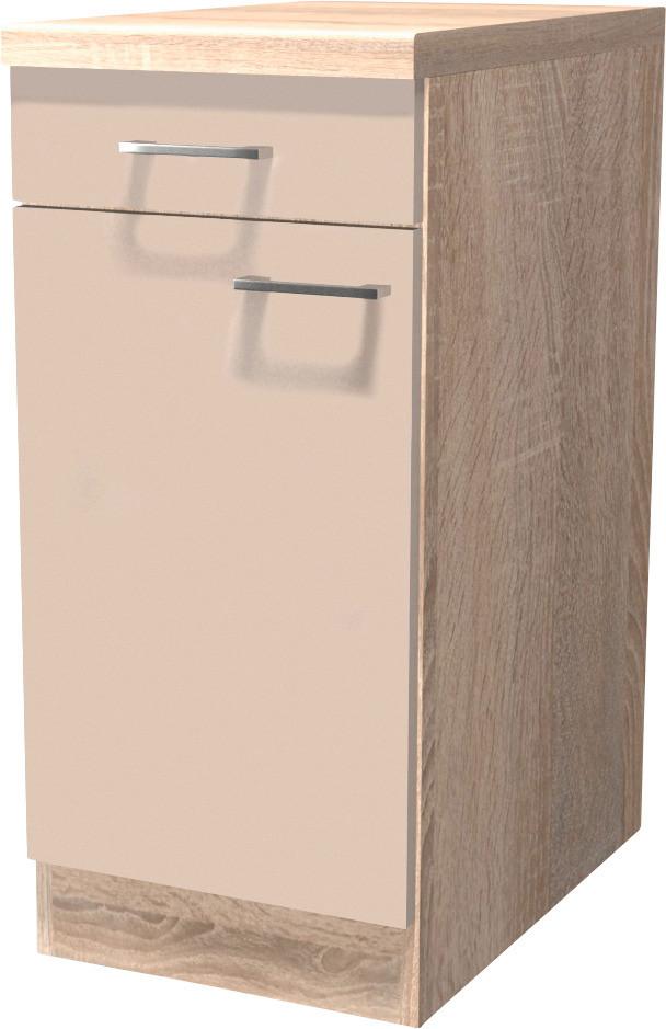 Spodná Kuchynská Skrinka Nepal Us40 - kašmírová/farby ušľachtilej ocele, Moderný, kov/kompozitné drevo (40/85/60cm) - MID.YOU