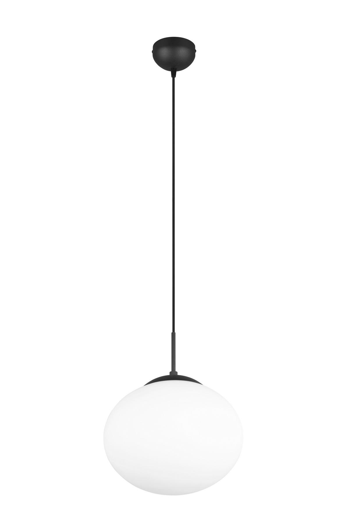 Hängeleuchte 363100132 Fomento - Schwarz/Weiß, Basics, Glas/Metall (30/150cm) - Trio Leuchten