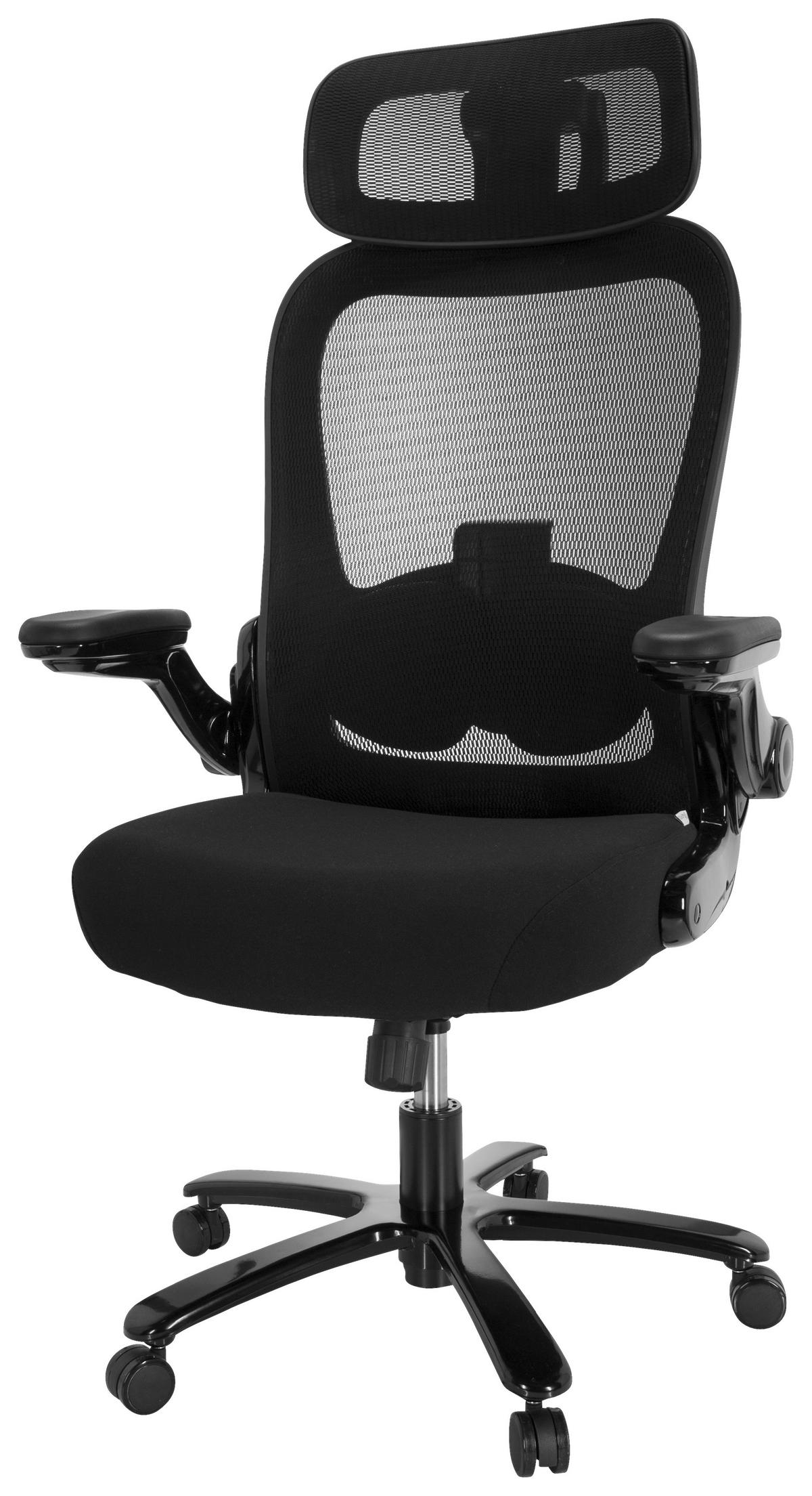 Drehstuhl Instructor Sw I Pro Schwarz - Schwarz, MODERN, Kunststoff/Textil (75/142/63cm) - MID.YOU