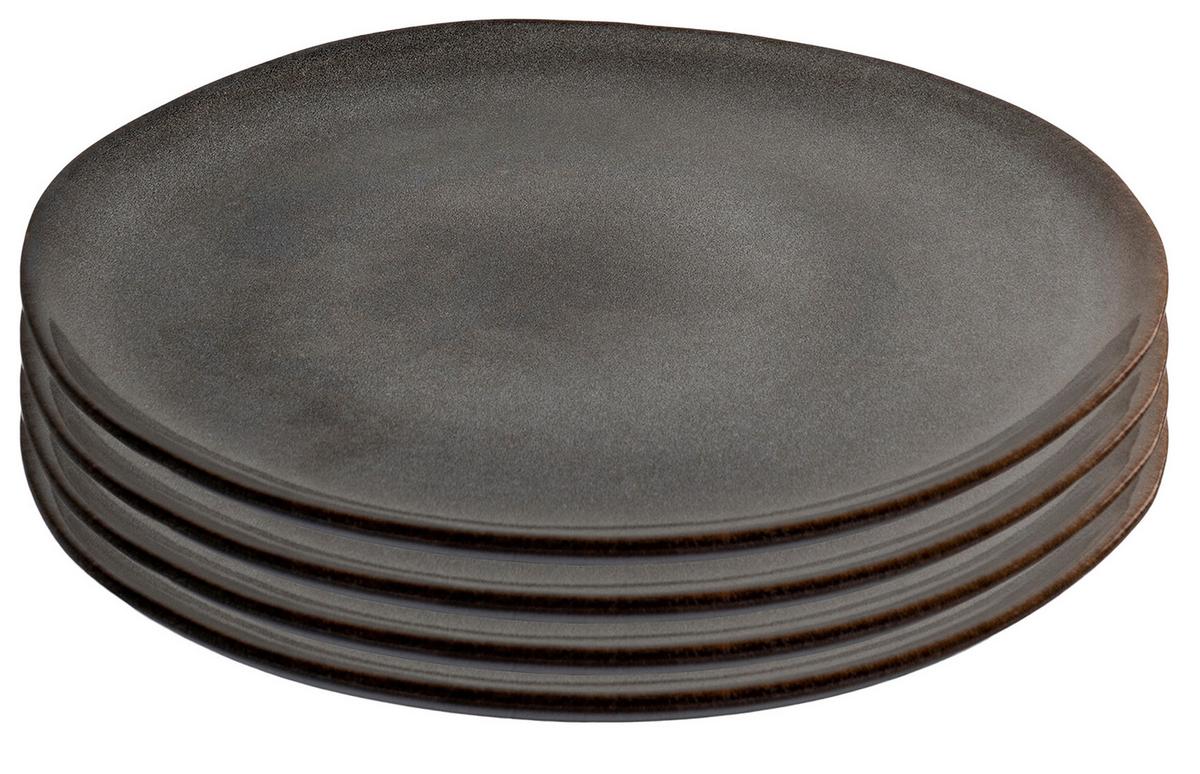 Speisetellerset Selma - Grau, Basics, Stein