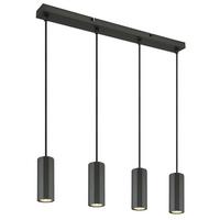 Hängeleuchte 57918-4h - Grau, Design, Metall (61/6/120cm) - Globo