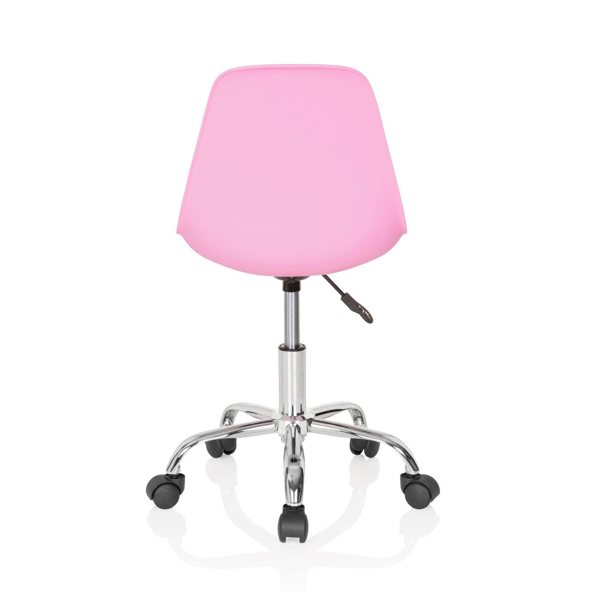 Jugenddrehstuhl Fancy II Pink - Pink, Basics, Kunststoff/Textil (40/72-82/44cm) - MID.YOU