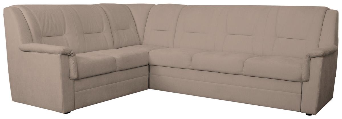 ECKSCHLAFSOFA Rafael, Taupe S: 279x224cm - Taupe/Beige, Trend, Textil (279/224cm)