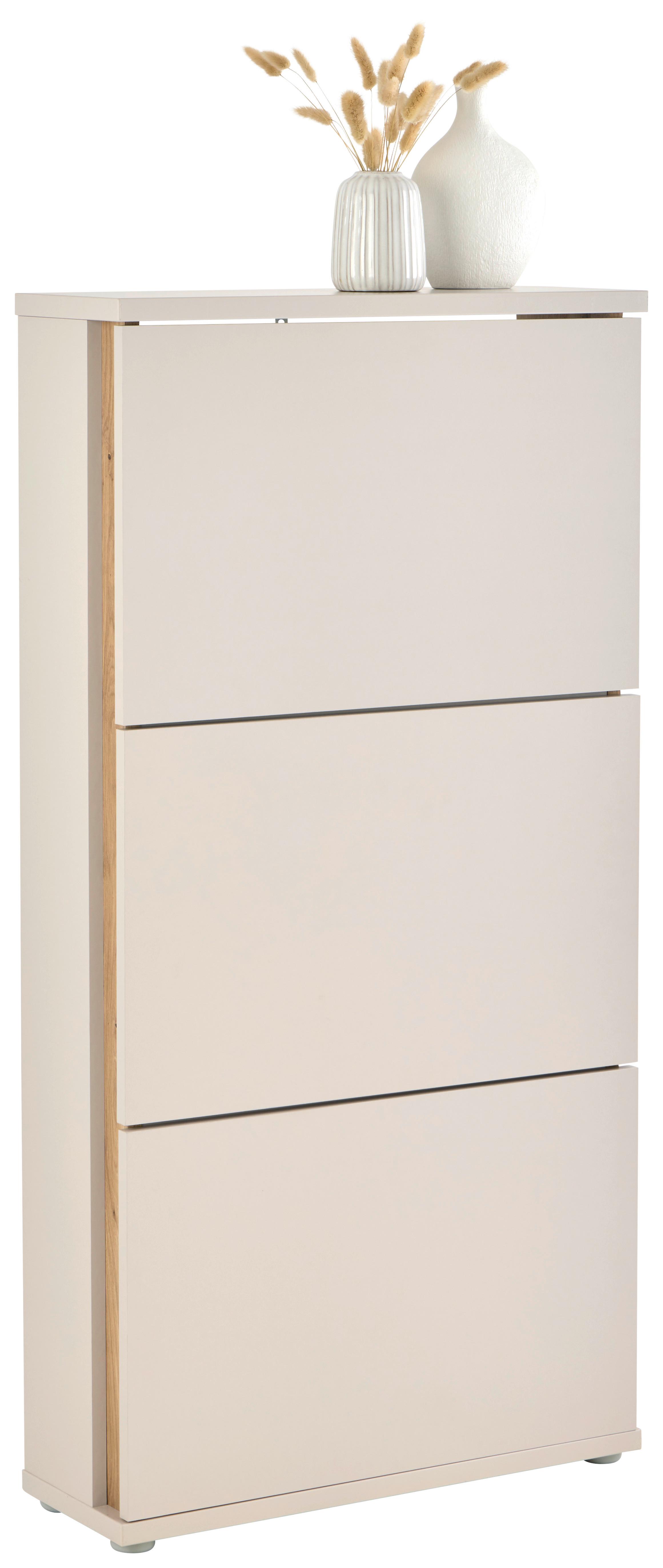 Schuhschrank Antonio Kaschmir H: 120 Cm - Kaschmir/Eiche Artisan, Trend, Holzwerkstoff (61,4/120/20,9cm)