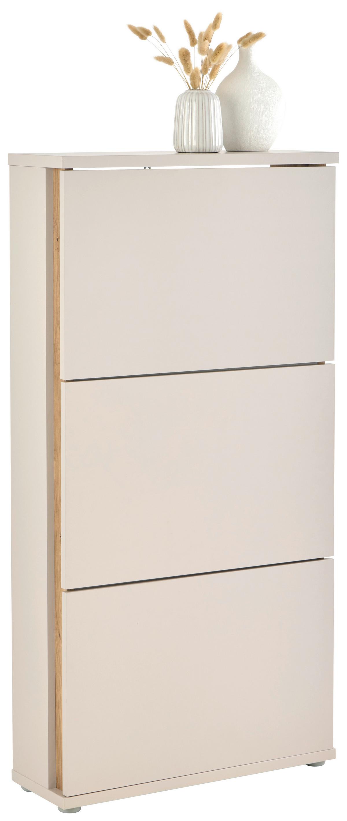 Schuhschrank Antonio Kaschmir H: 120 Cm - Kaschmir/Eiche Artisan, Trend, Holzwerkstoff (61,4/120/20,9cm)